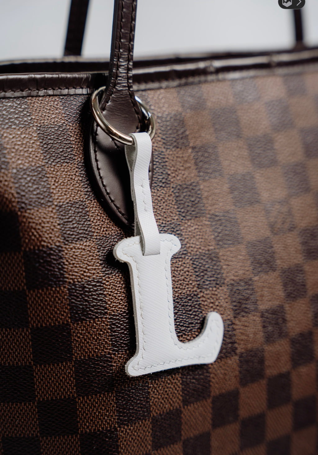 SOLO Letter Leather Charm