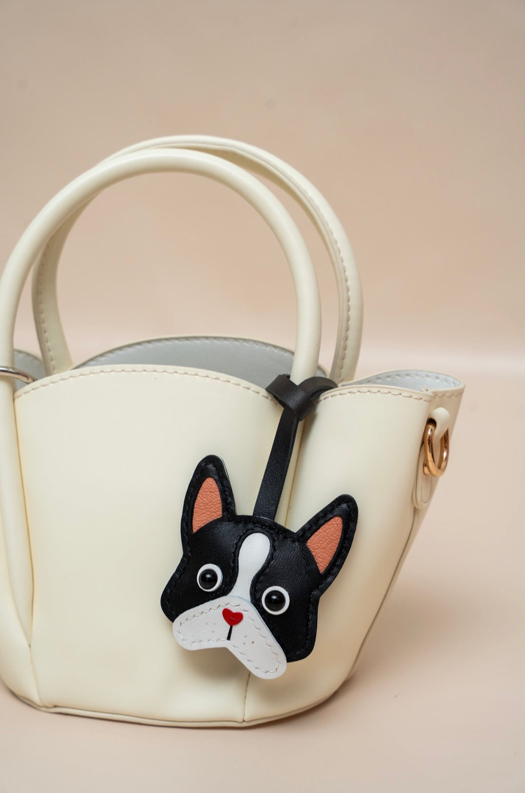 French Bulldog Leather Charm