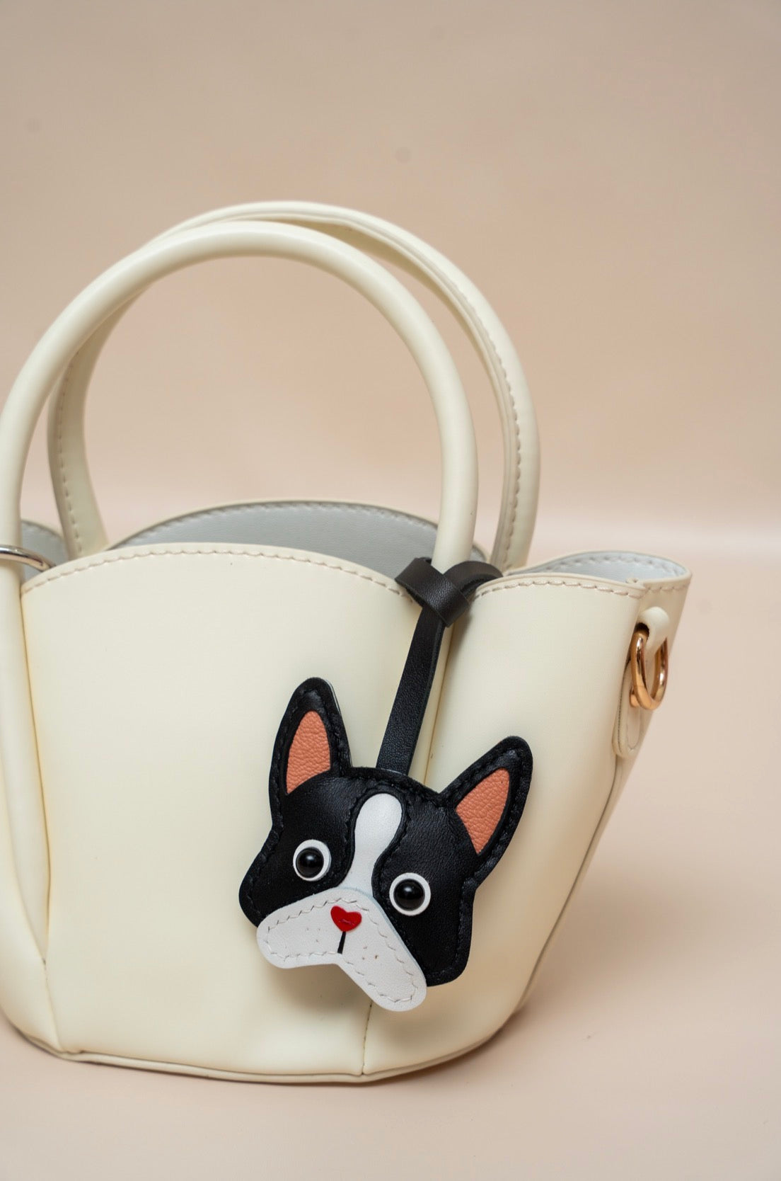 French Bulldog Leather Charm