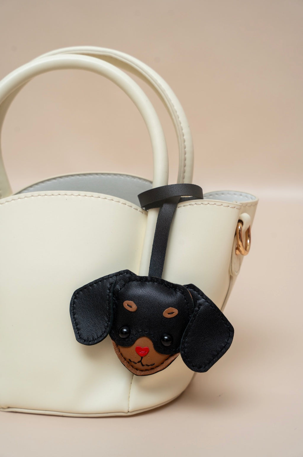 Dachshund Leather Charm