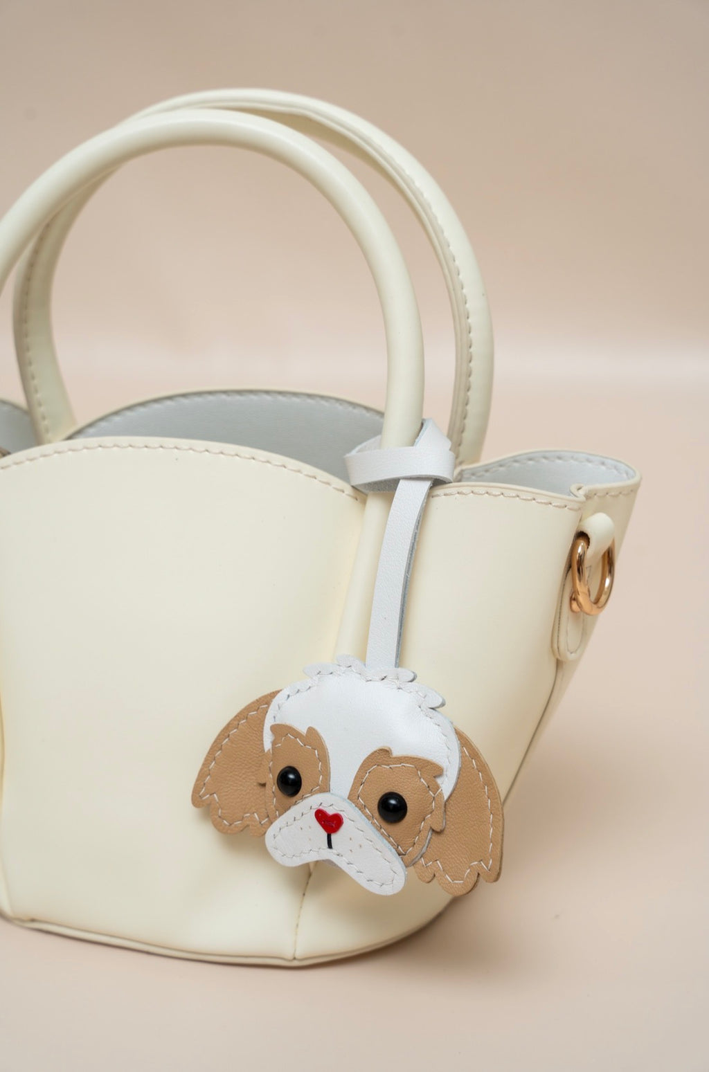 Shih Tzu Leather Charm