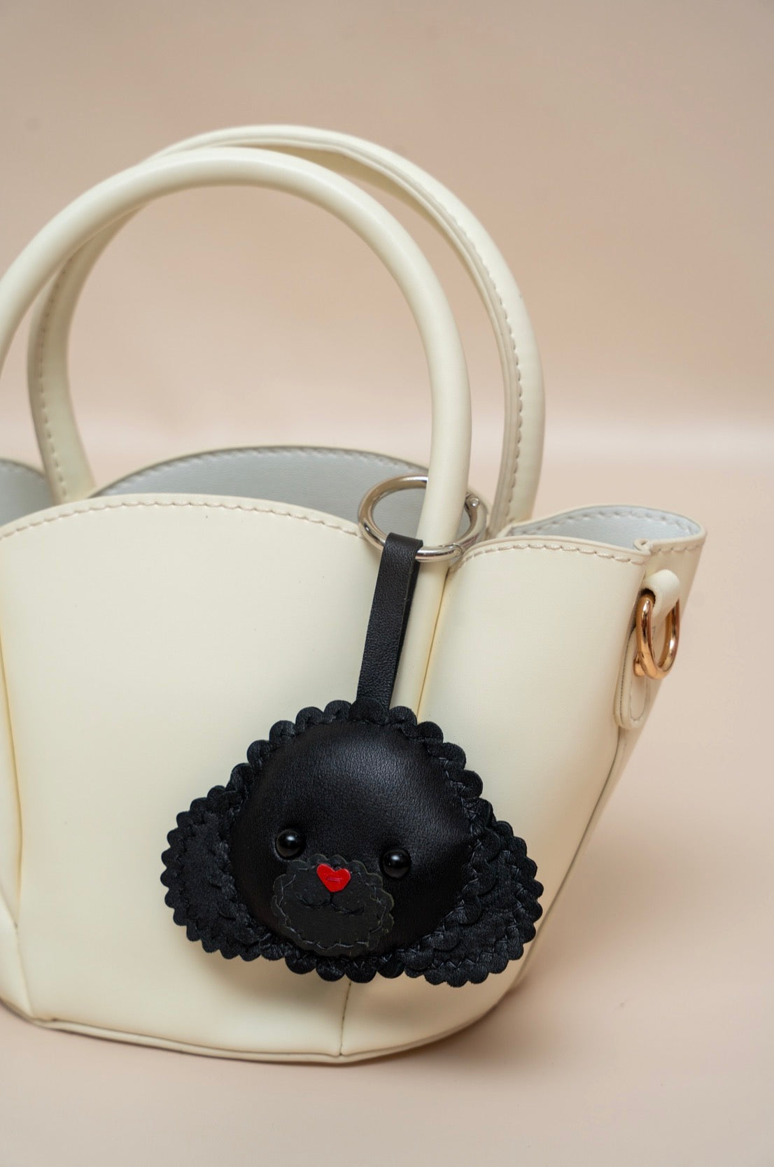 Poodle Leather Charm