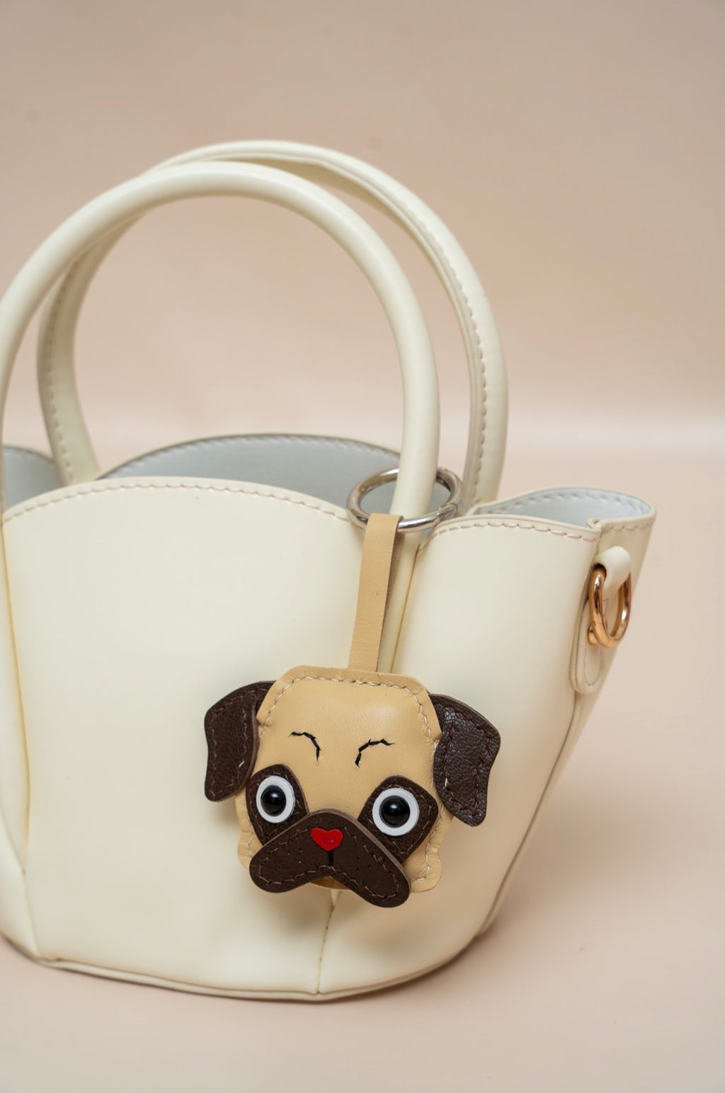 Pug Leather Charm