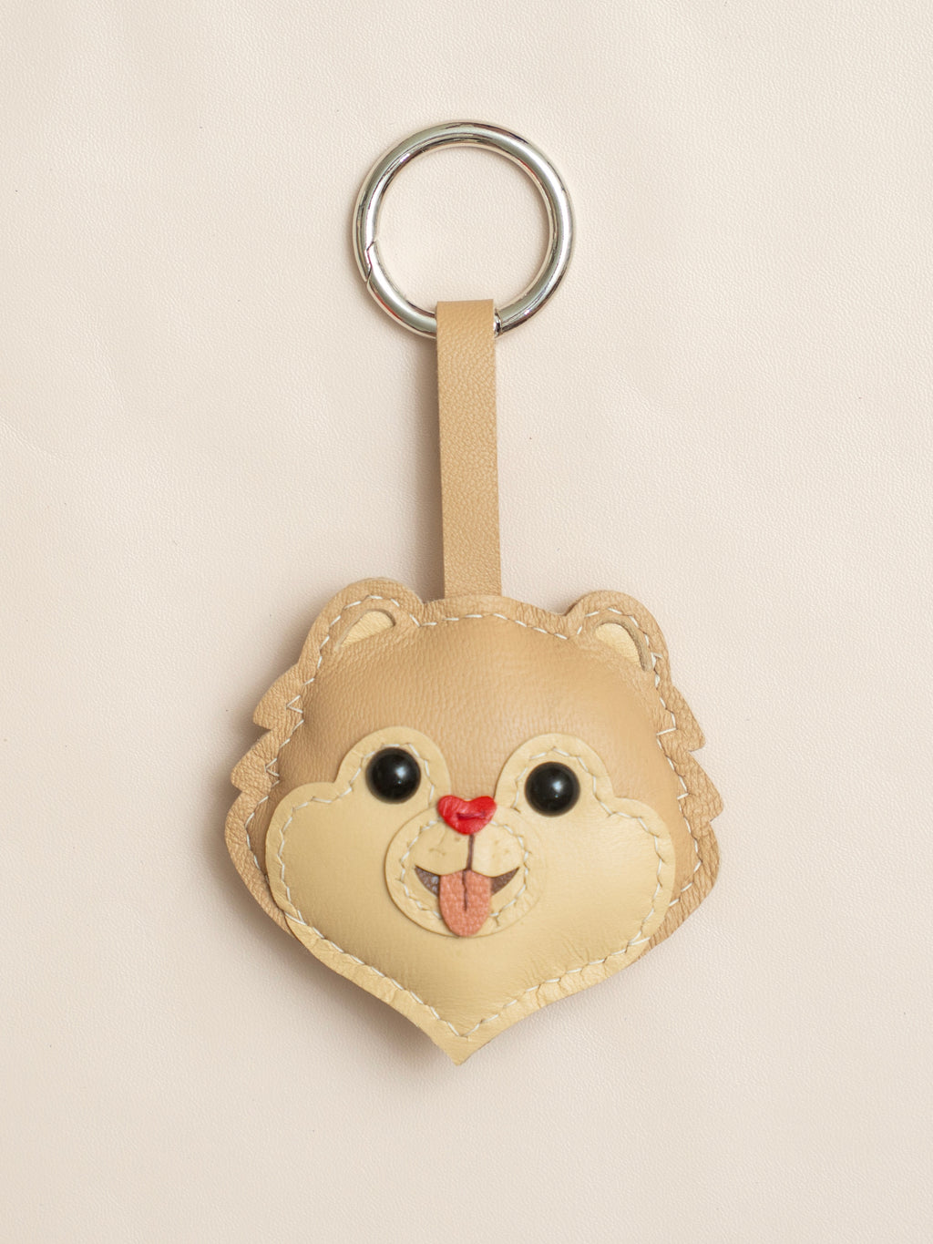 Pomeranian Leather Charm