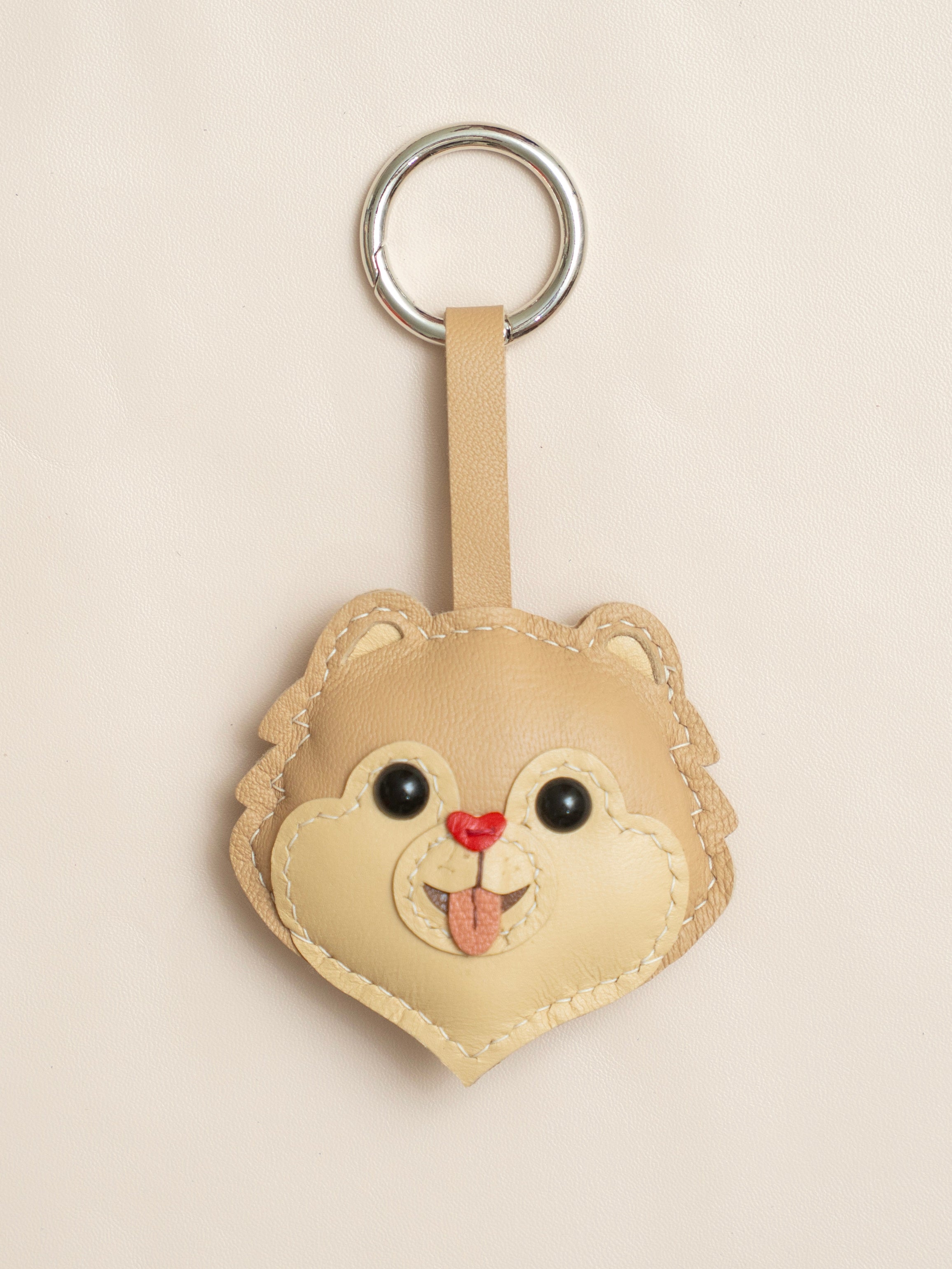 Pomeranian Leather Charm