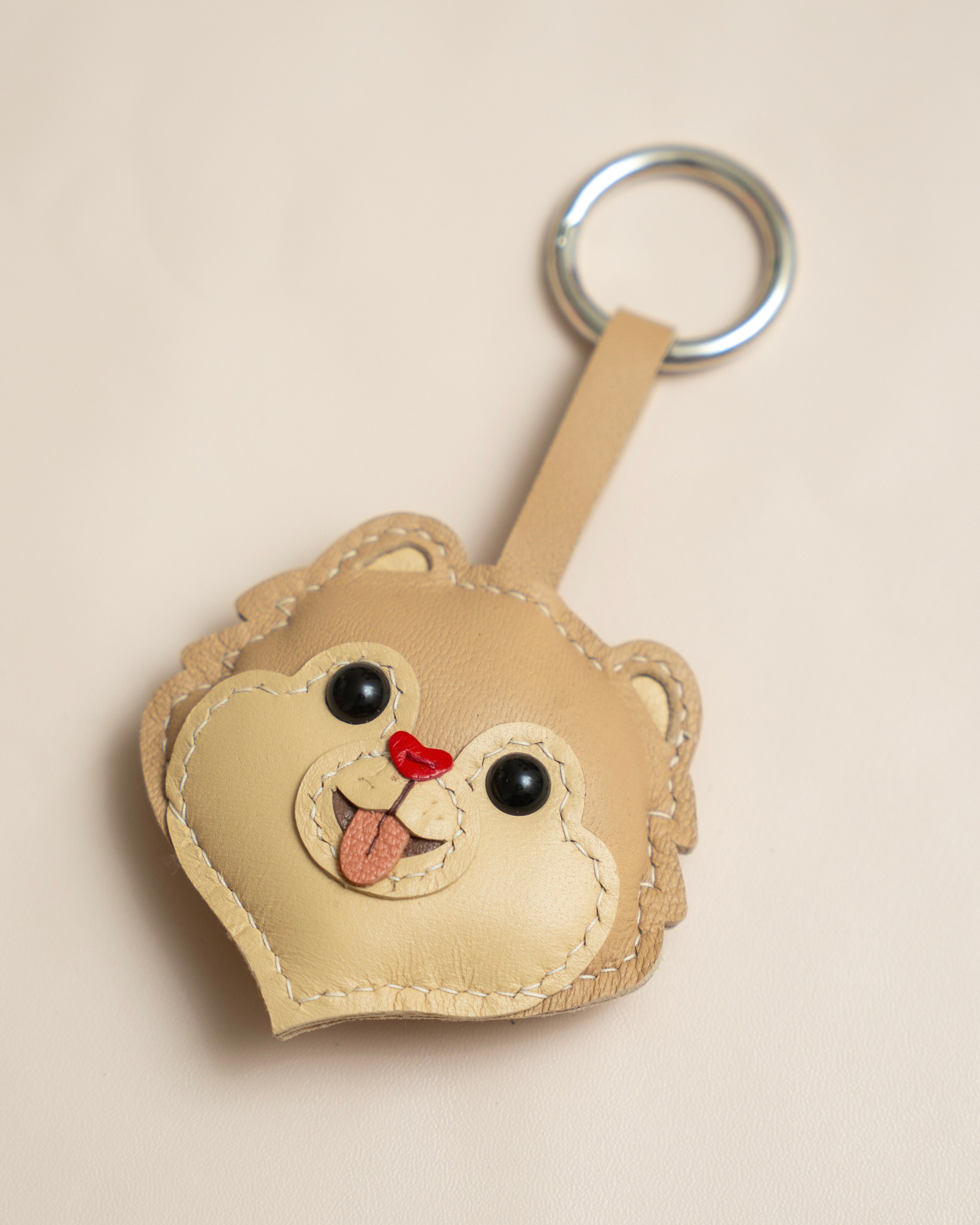 Pomeranian Leather Charm