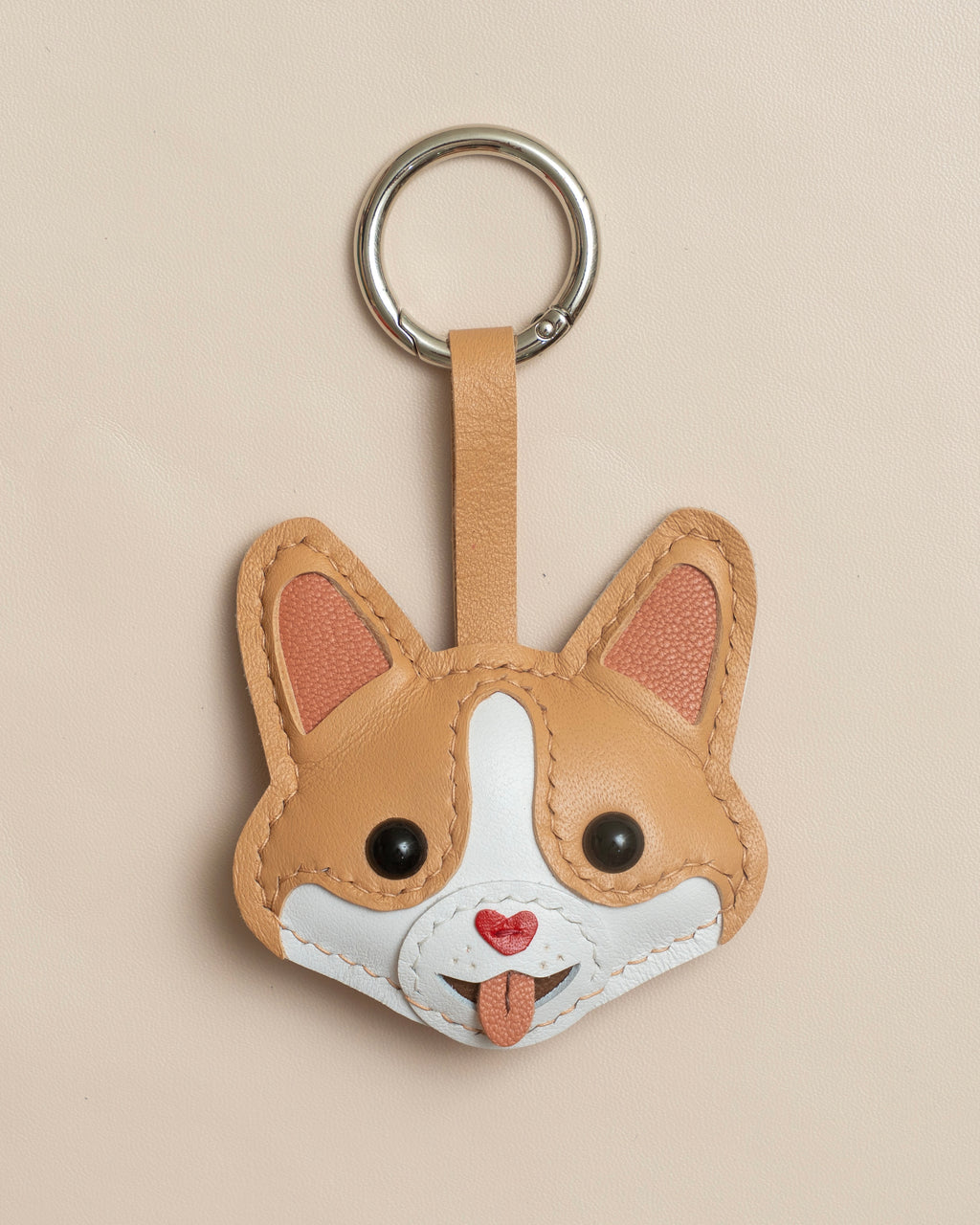Corgi Leather Charm