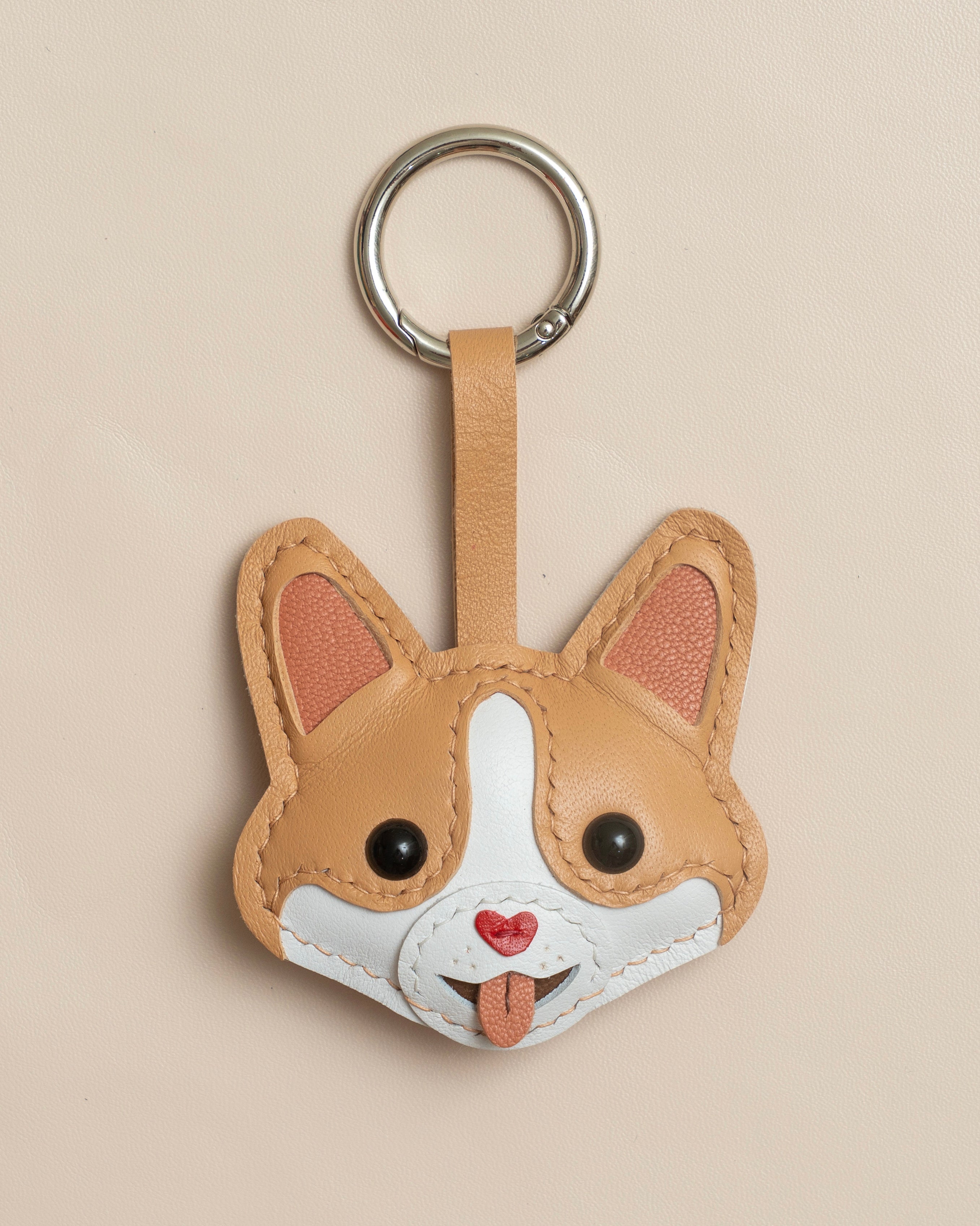 Corgi Leather Charm