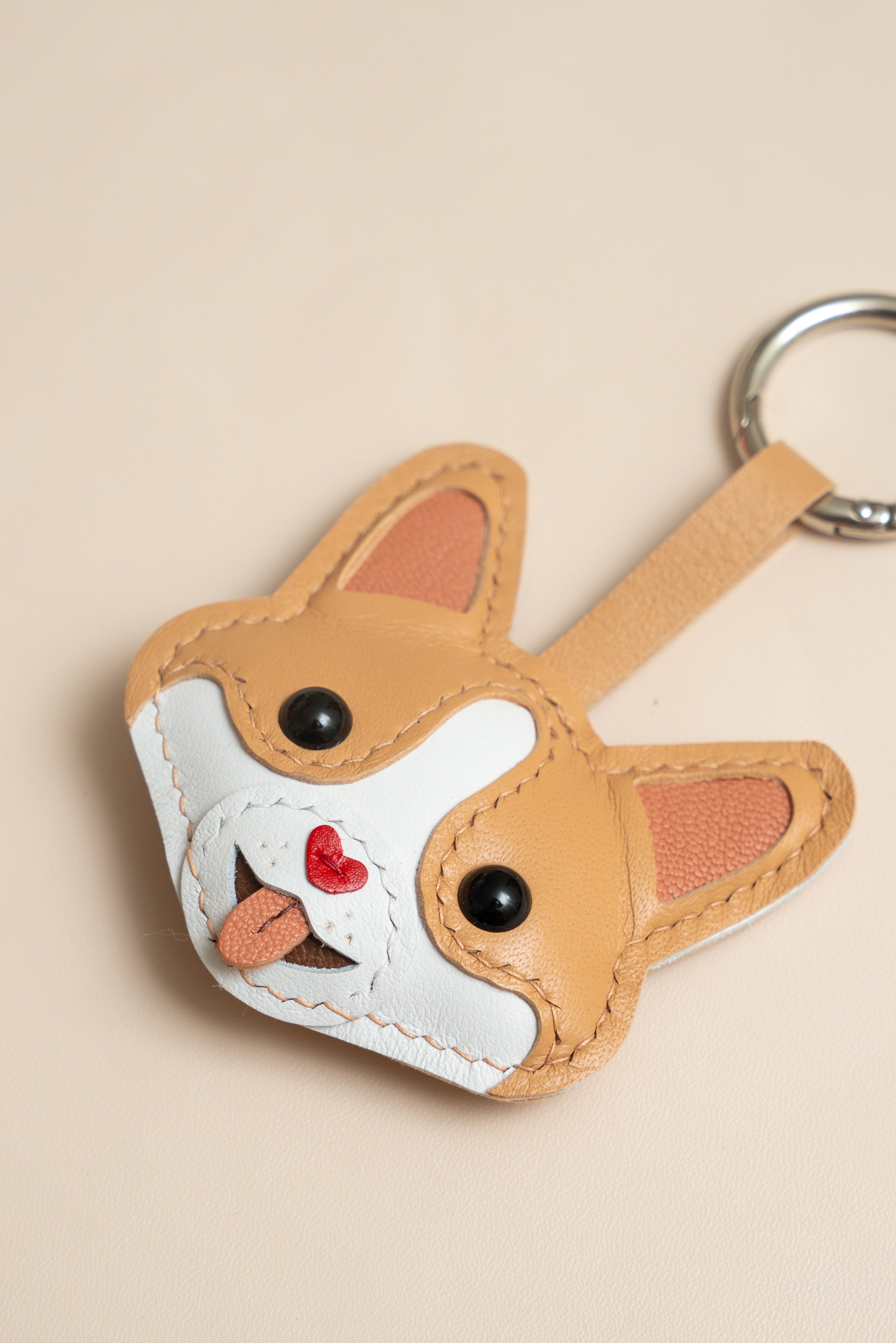 Corgi Leather Charm