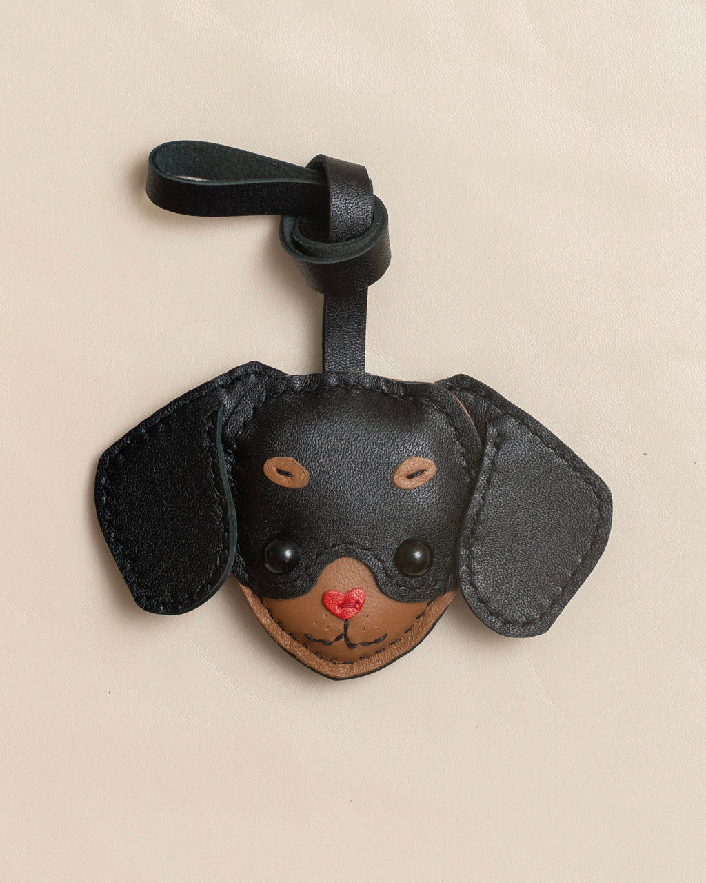 Dachshund Leather Charm