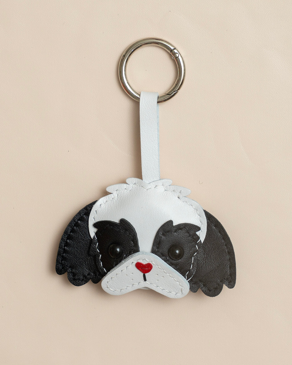 Shih Tzu Leather Charm