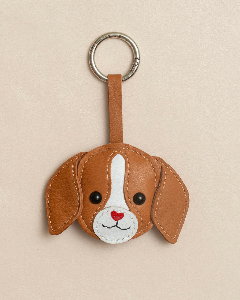 Beagle Leather Charm