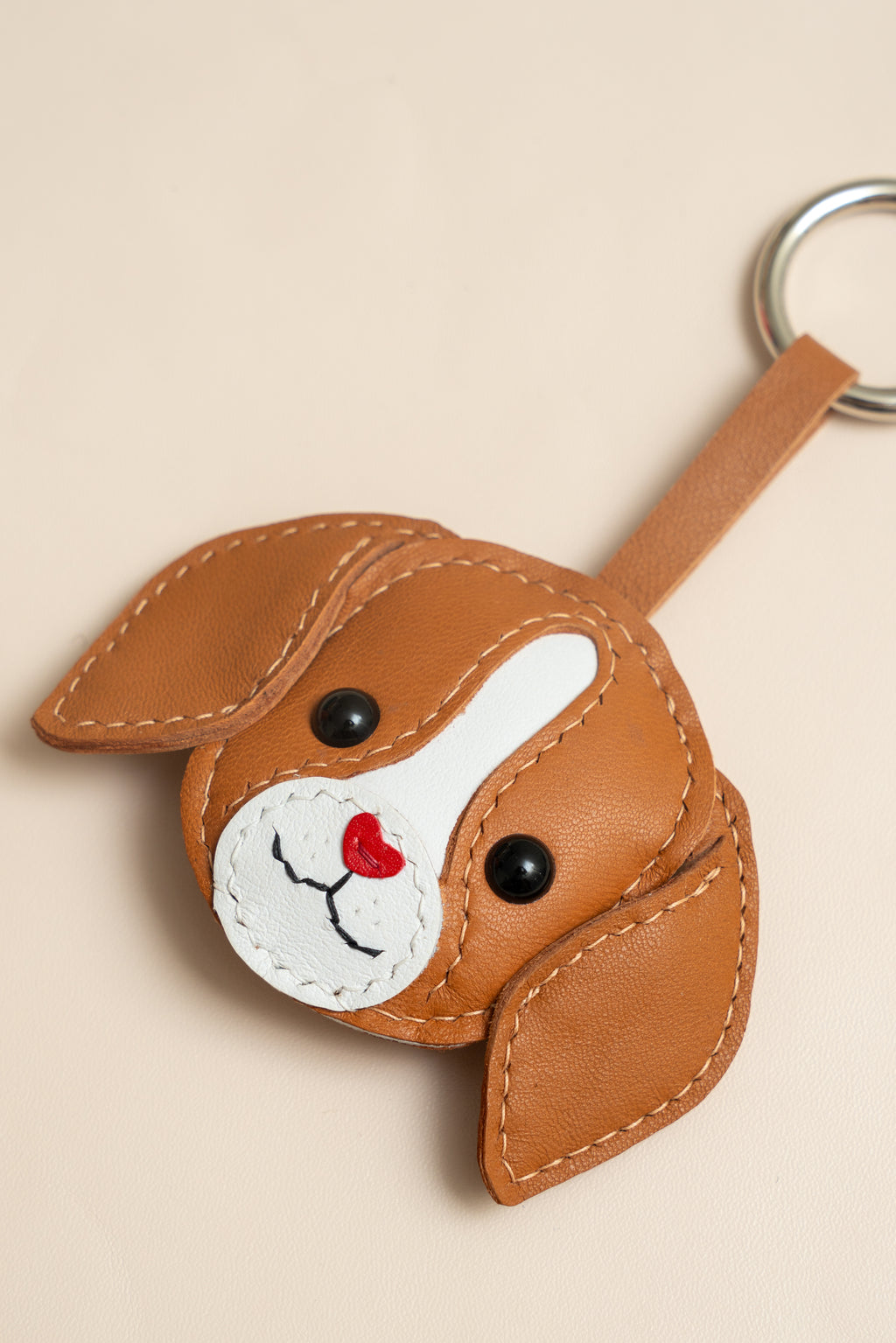Beagle Leather Charm