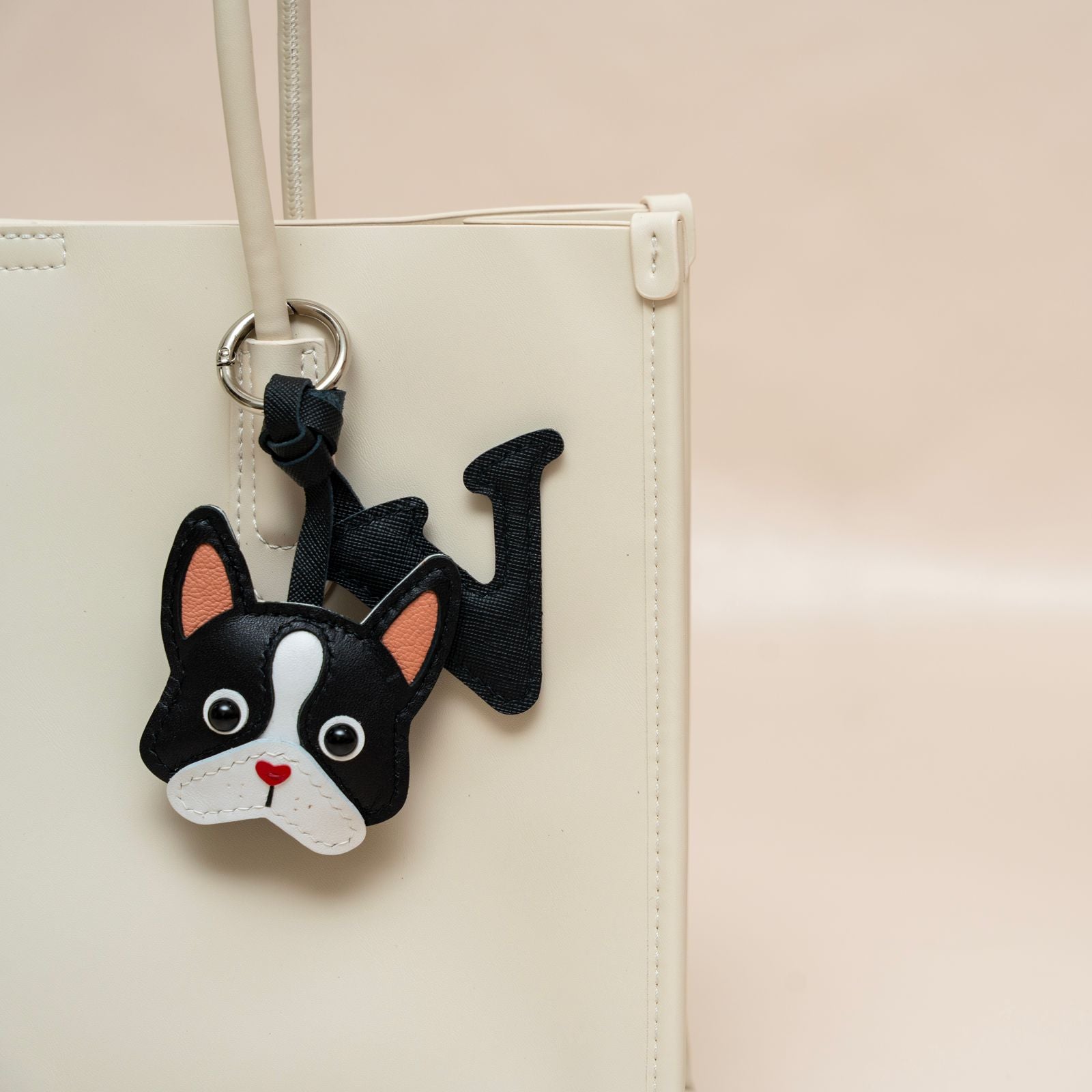 French Bulldog Leather Charm