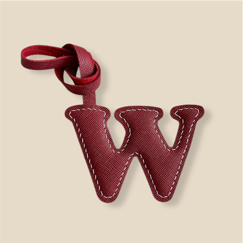 SOLO Letter Leather Charm