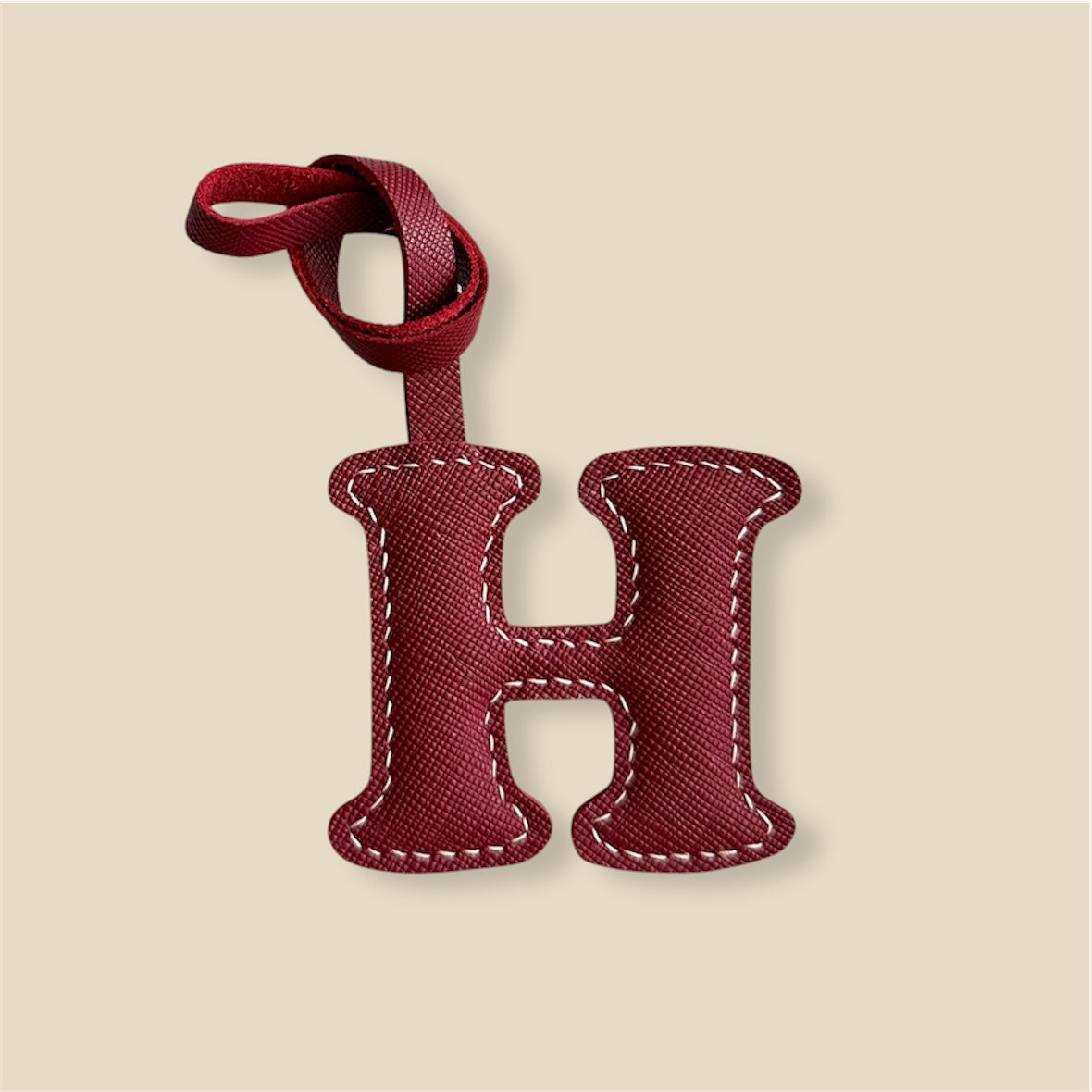 SOLO Letter Leather Charm