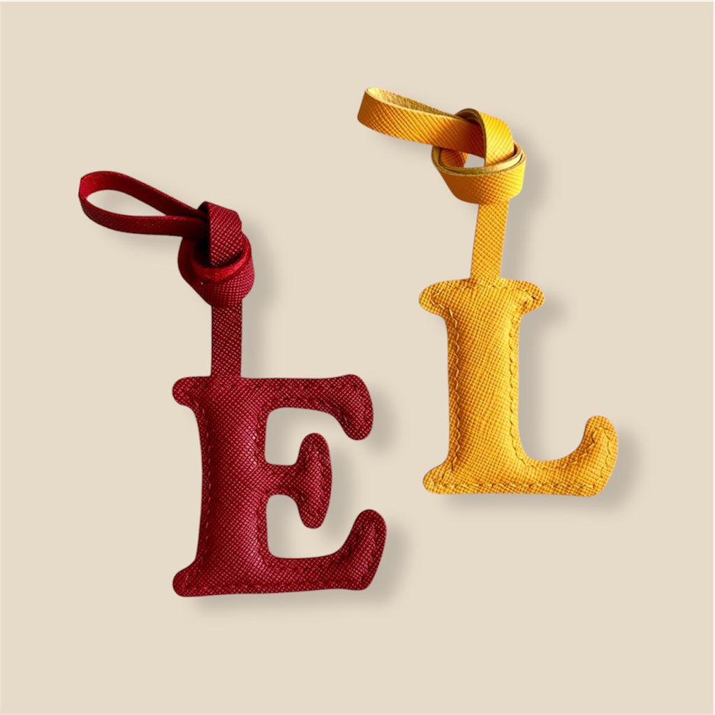 SOLO Letter Leather Charm