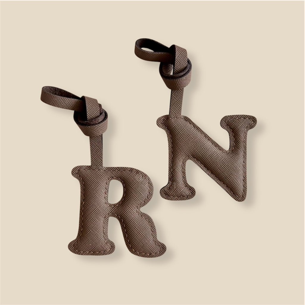SOLO Letter Leather Charm