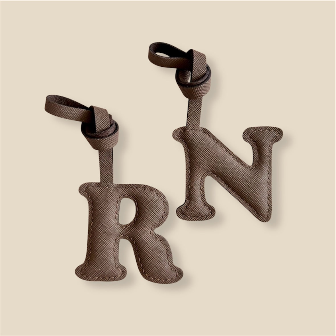 SOLO Letter Leather Charm