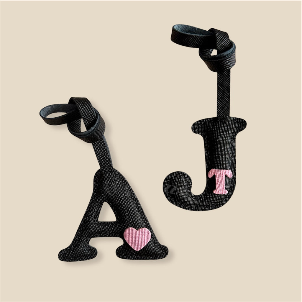 MINI-1 Letter Leather Charm