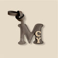 MINI-2 Letter Leather Charm