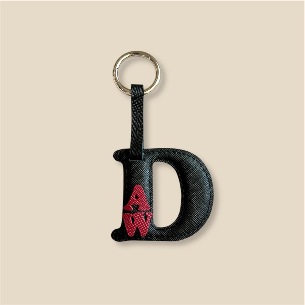 MINI-2 Letter Leather Charm
