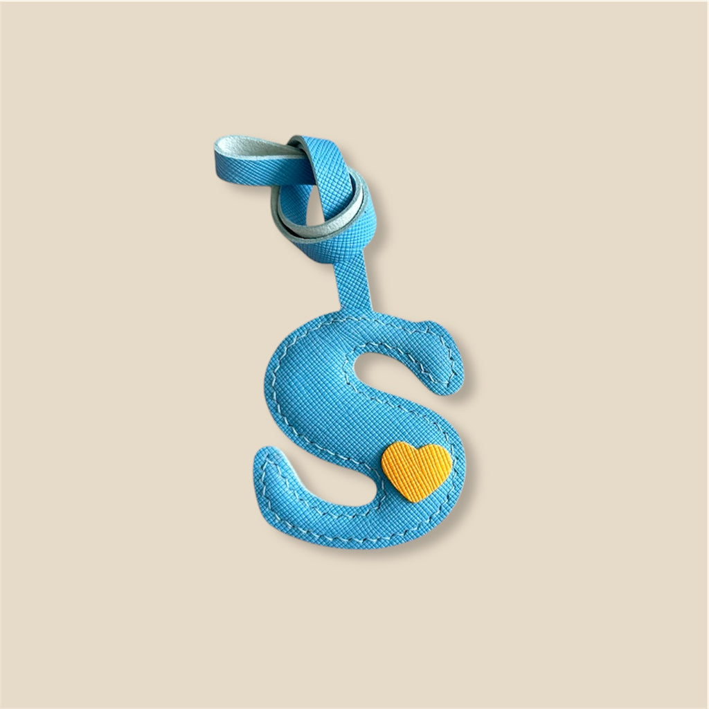 MINI-1 Letter Leather Charm