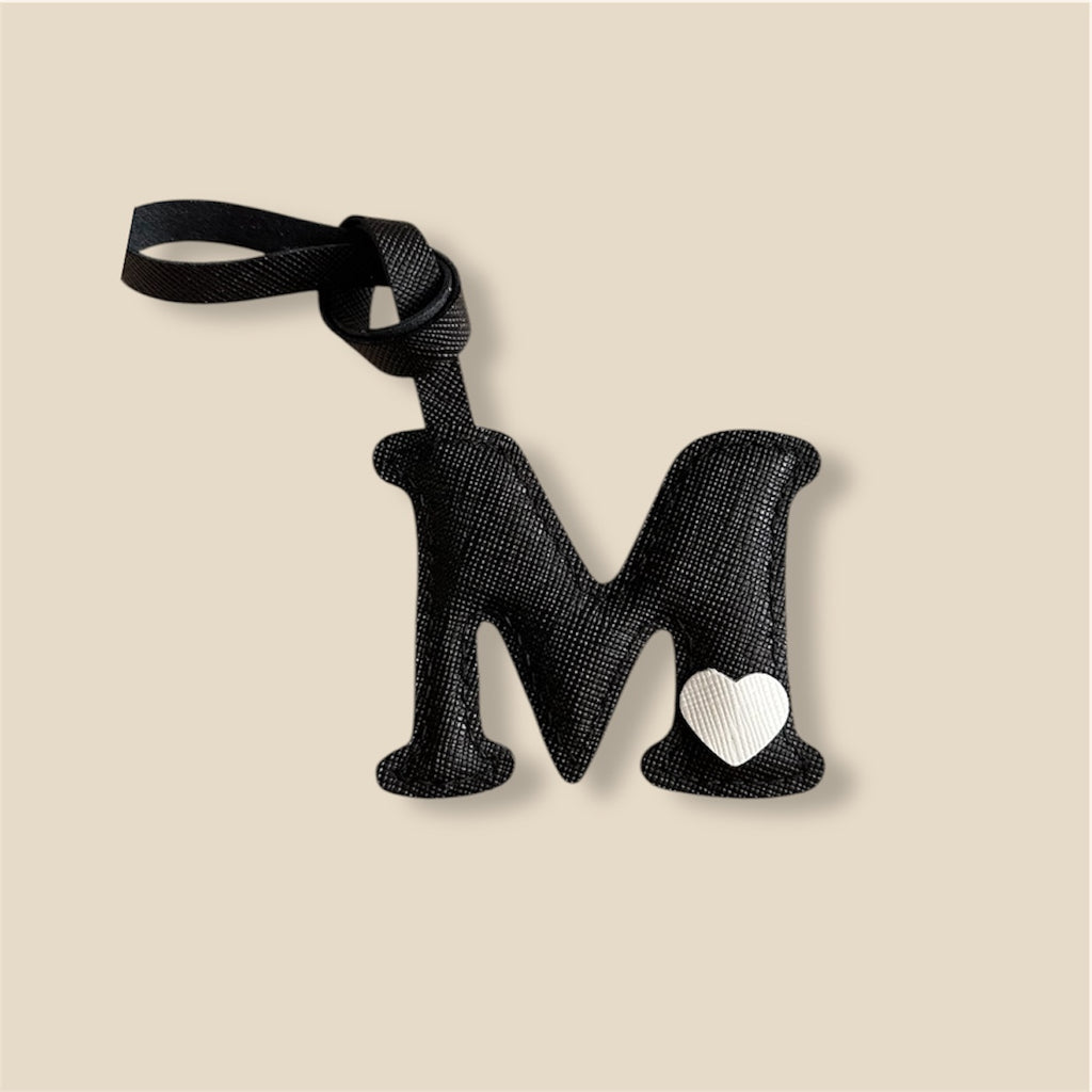 MINI-1 Letter Leather Charm