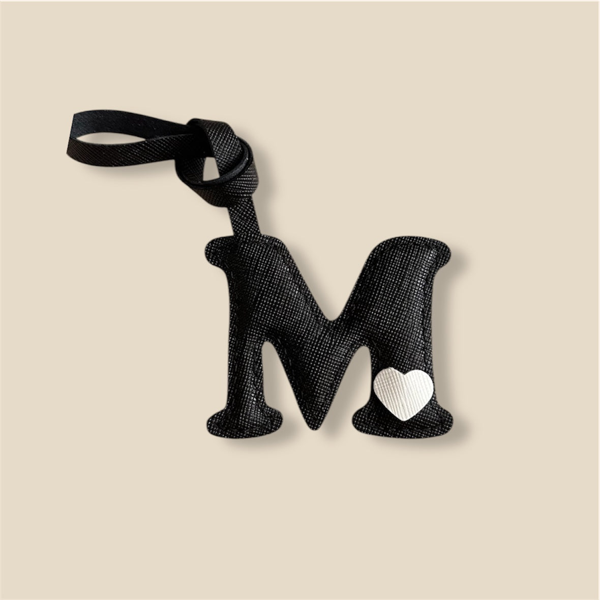 MINI-1 Letter Leather Charm