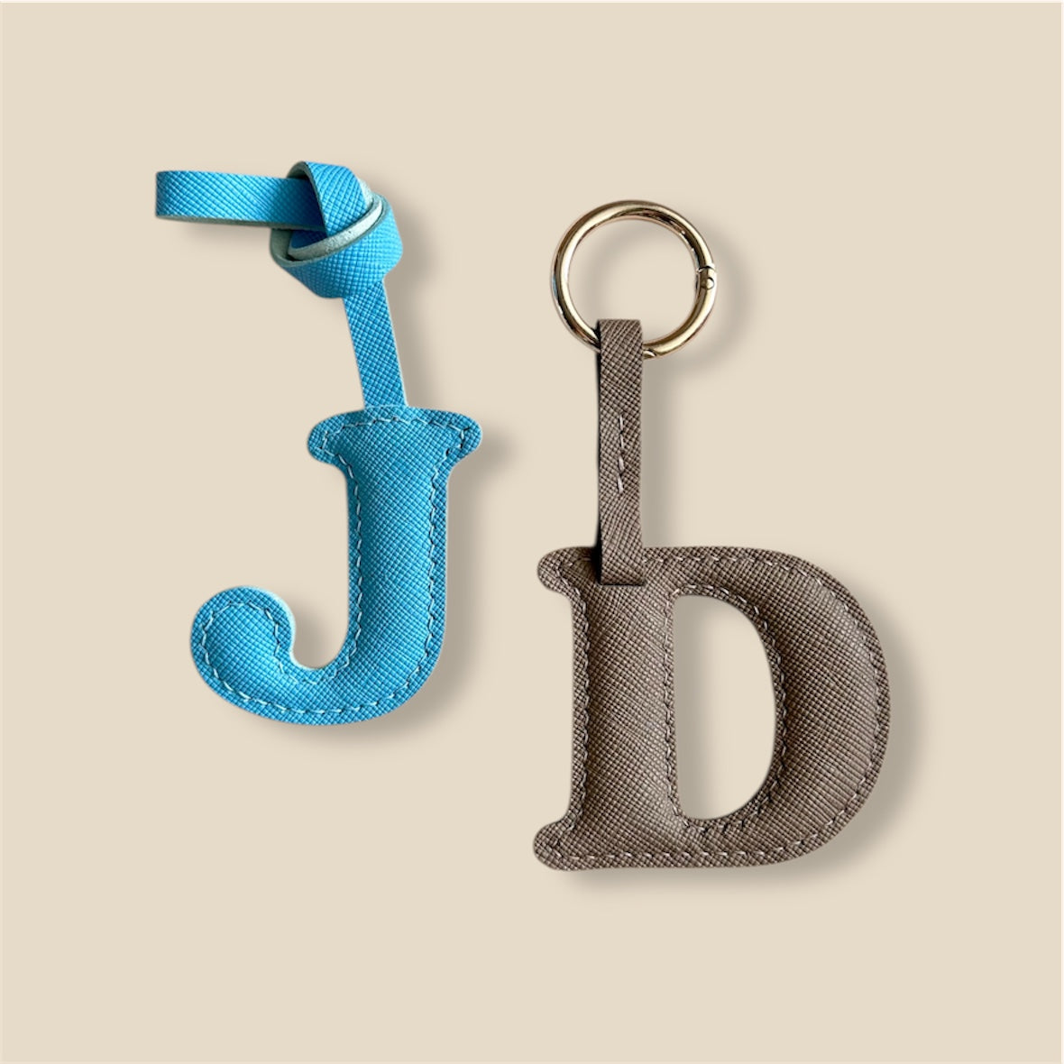 SOLO Letter Leather Charm
