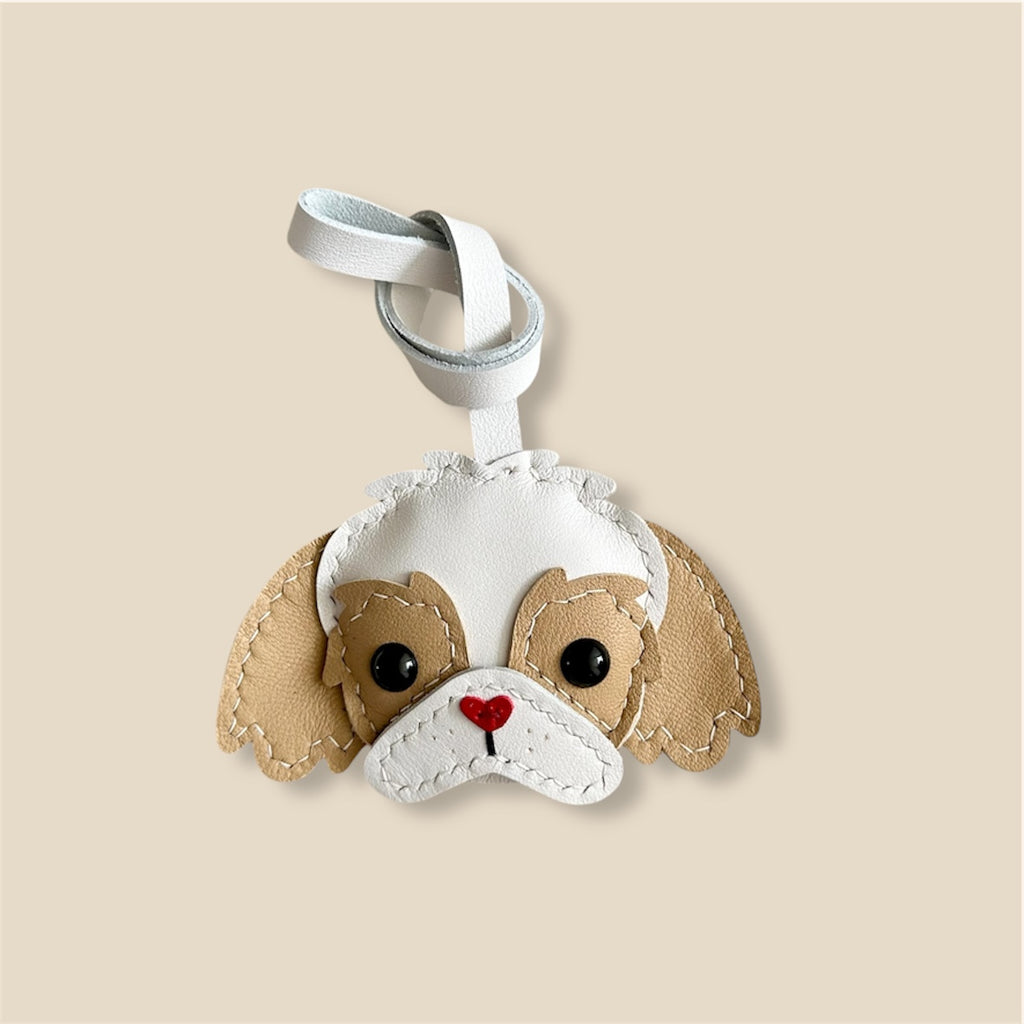 Shih Tzu Leather Charm